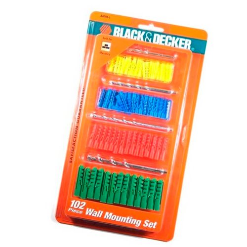 Conjunto de Buchas e Brocas com 102 peças "Colorido" - Black & Decker