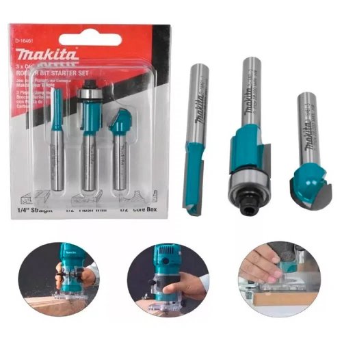 Conjunto de Fresas 3 peças - D-16461 - Makita