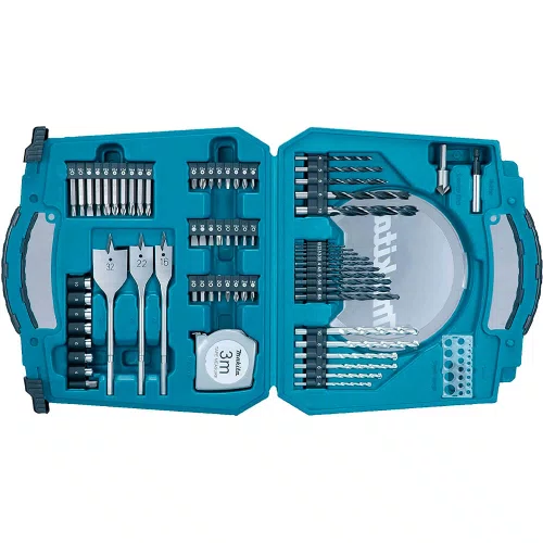 Conjunto de Pontas Bit, Brocas e Ferramentas Manuais 71 Peças - Makita