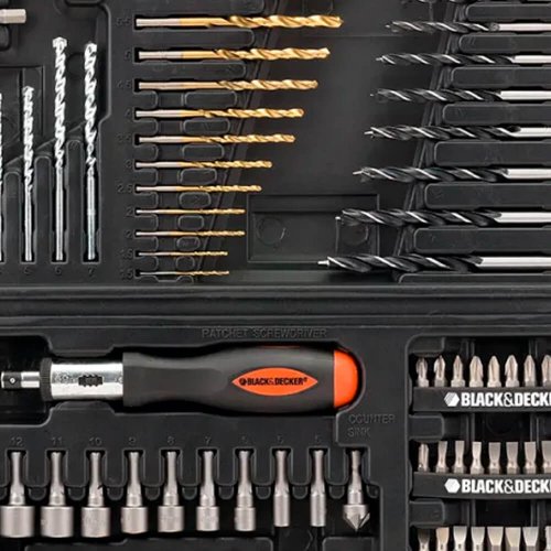 Conjunto Laser de Perfuração e Parafusamento 115 peças - Black & Decker