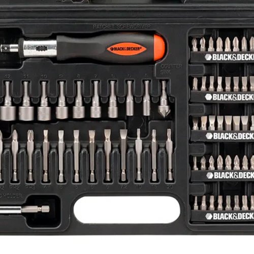Conjunto Laser de Perfuração e Parafusamento 115 peças - Black & Decker
