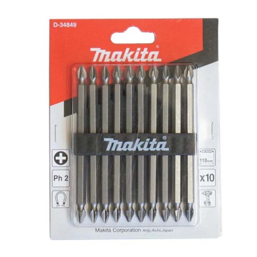 Conjunto Ponta Phillips Dupla 2x110mm C/10 PCS - Makita
