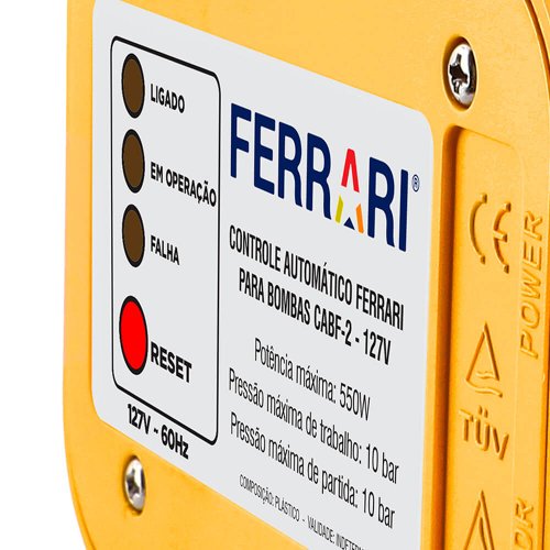 Controle Automático para Bombas CABF-1-500W-1100W - Ferrari