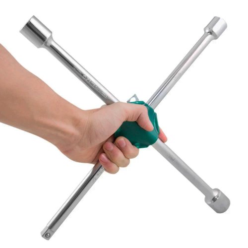 Chave de Roda tipo Cruz 17 x 19 x 21mm com Quadrado - Sata