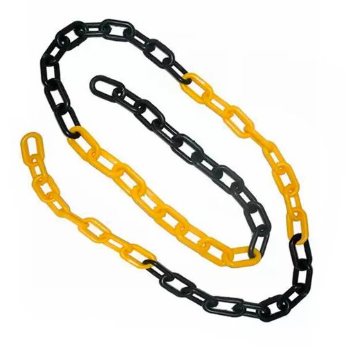 Corrente Plástica Amarelo e Preto G (10 Metros) - Proteplus