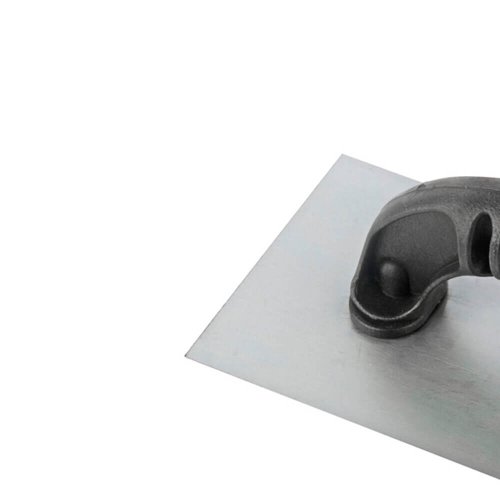 Desempenadeira Aço Lisa Cabo Plástico 255x120mm - Max Ferramentas