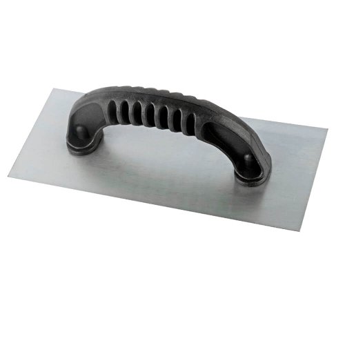 Desempenadeira Aço Lisa Cabo Plástico 255x120mm - Max Ferramentas