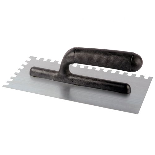 Desempenadeira de Aço Dentada Cabo de Plástico 255x120mm - Max