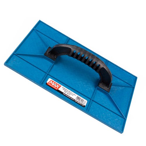 Desempenadeira Plástica Azul Frisada 17x30cm - Max Ferramentas