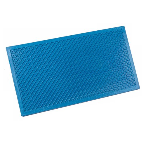 Desempenadeira Plástica Azul Frisada 17x30cm - Max Ferramentas
