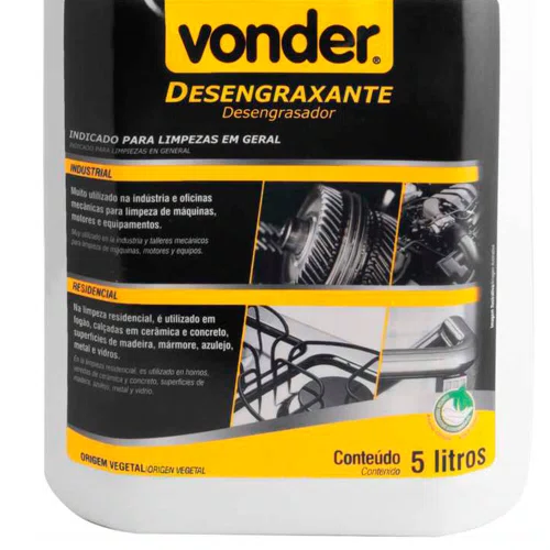 Desengraxante Biodegradável para Limpeza Geral 5 litros - Vonder