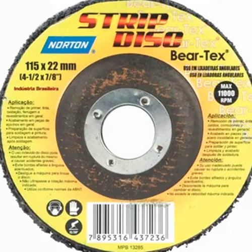 Disco Bear-Tex Strip Disc 115x22 - Norton