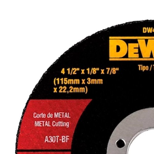 Disco Corte em Metal 115 x 3,0 x 22,22 - Dewalt