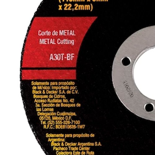Disco Corte em Metal 115 x 3,0 x 22,22 - Dewalt