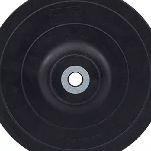 Disco de Borracha Flexível 4" Preto com Velcro e Sem Porca - Profix