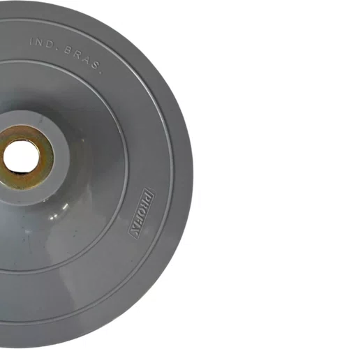 Disco de Borracha Rígido 7" Cinza com Velcro e Sem Porca - Profix
