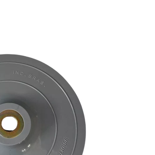 Disco de Borracha Rígido 7" Cinza com Velcro e Sem Porca - Profix