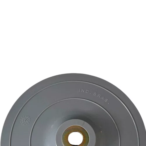 Disco de Borracha Rígido 7" Cinza com Velcro e Sem Porca - Profix