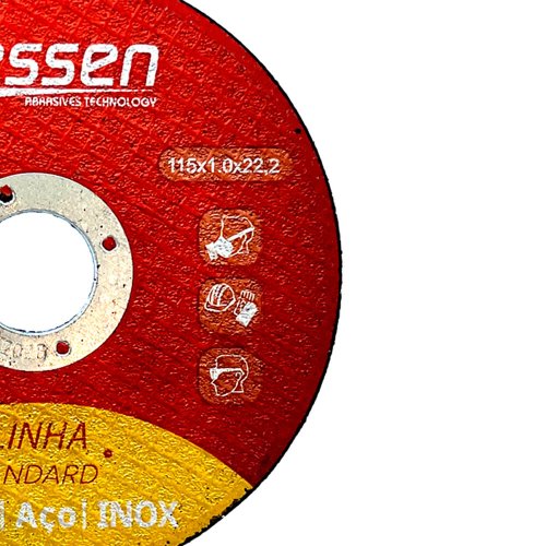 Disco de Corte 115 X 1.0 X 22.23 Aço/ Inox Standard - Hessen