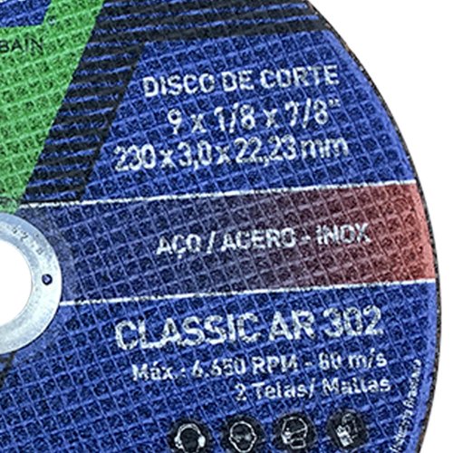 Disco de Corte Classic AR302 230 X 3,0 X 22,23 - Norton