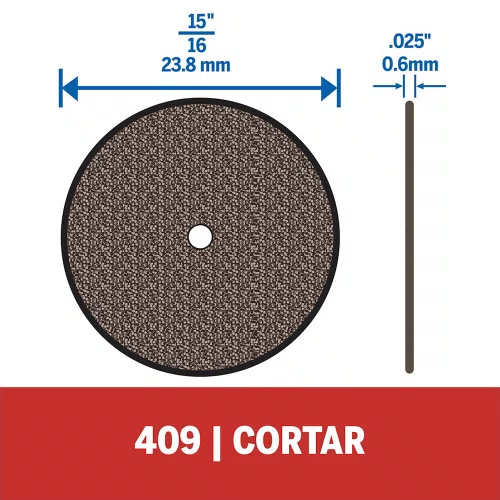 Disco de Corte 64mm com 36 unidades Ref.: 409 - Dremel