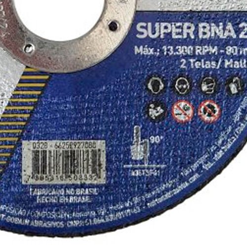 Disco de Corte Alumínio BNA22 - 115,2 x 2,0 x 22,23 - Norton