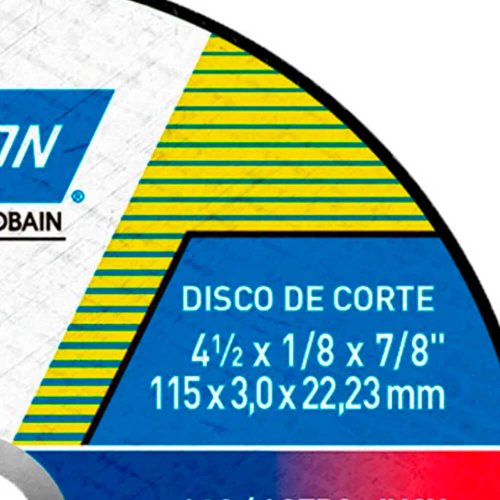 Disco de Corte AR312 - 115 x 3,0 x 22,22 - Norton
