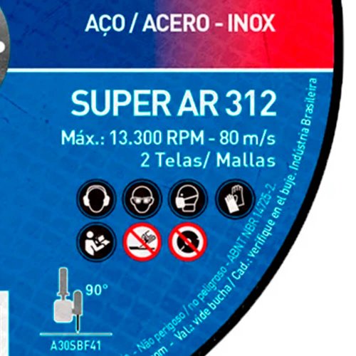 Disco de Corte AR312 - 115 x 3,0 x 22,22 - Norton