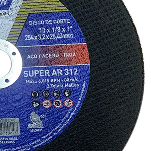 Disco de Corte AR312 - 254 x 3,2 x 25,4 - Norton