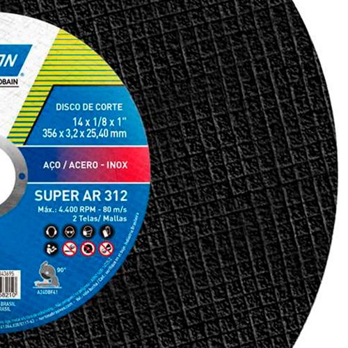 Disco de Corte AR312 - 356 x 3,0 x 25,4 - Norton