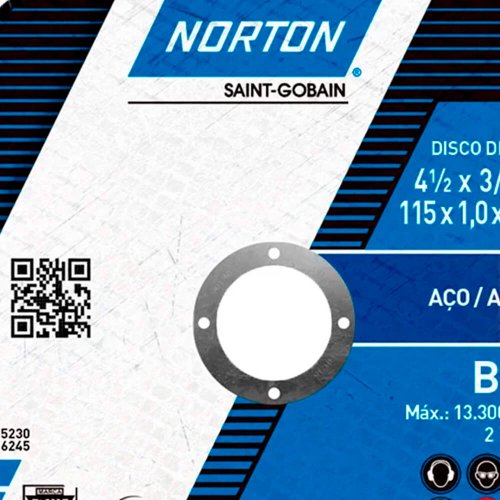 Disco de Corte Norton BNA12 115 x 1,0 x 22,22mm