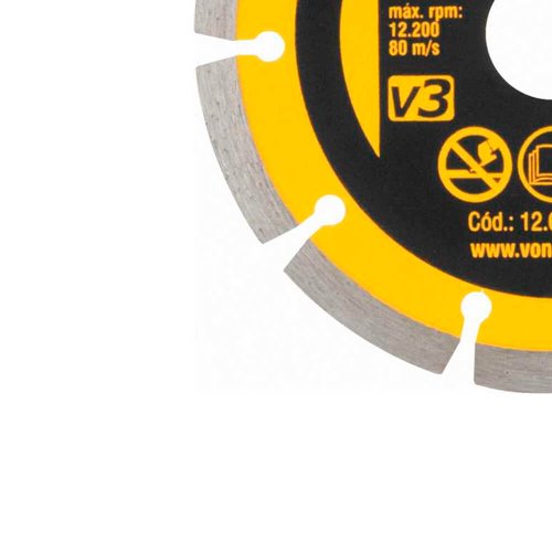 Disco de Corte Diamantado 125mm Segmentado V3 - Vonder