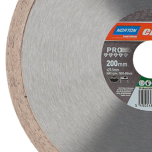 Disco de Corte Diamantado Clipper Pro Ceramic 200 x 25.4 x 2 - Norton