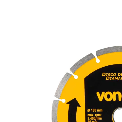 Disco de Corte Diamantado V3 180mm x 25,4mm - Vonder