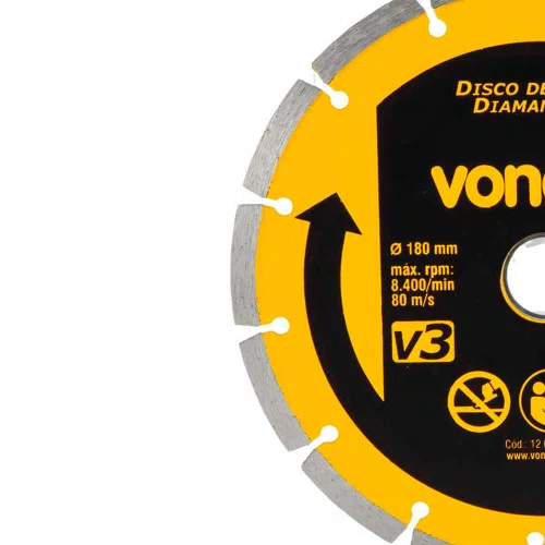 Disco de Corte Diamantado V3 180mm x 25,4mm - Vonder