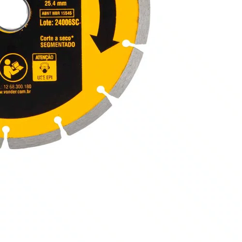 Disco de Corte Diamantado V3 180mm x 25,4mm - Vonder