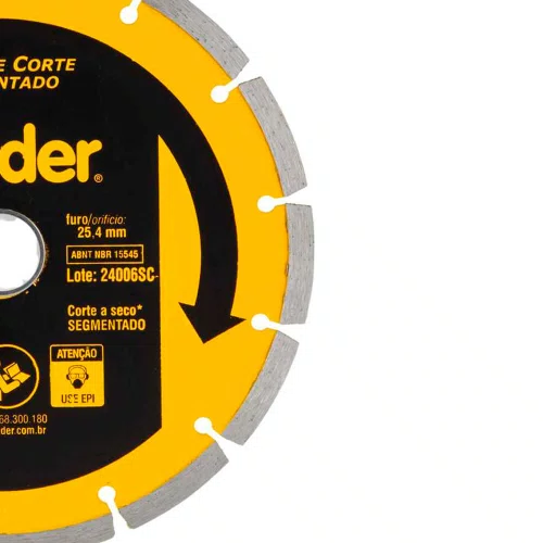 Disco de Corte Diamantado V3 180mm x 25,4mm - Vonder