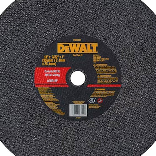 Disco de Corte Metal 14" x 2,4mm x 1" - Dewalt