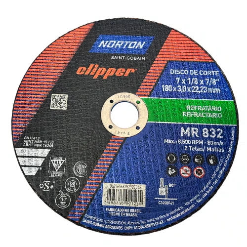 Disco de Corte MR832 - 178 x 3,00 x 22,22 - Norton
