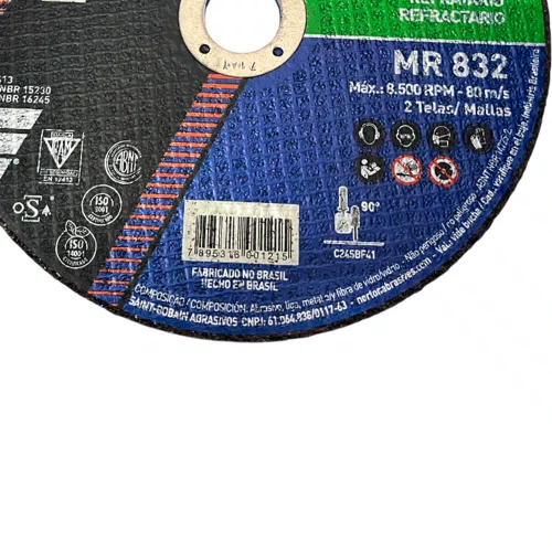 Disco de Corte MR832 Clipper - 228,6 x 3,0 x 22,22 - Norton