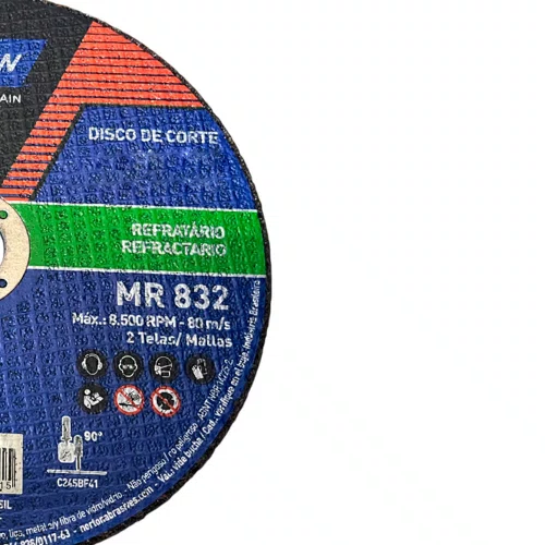 Disco de Corte MR832 Clipper - 228,6 x 3,0 x 22,22 - Norton