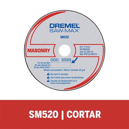 Disco de Corte para Alvenaria Ref.: DSM520C-RW - Dremel