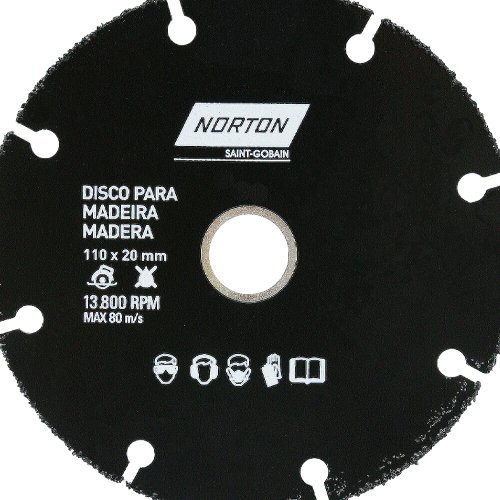 Disco de Corte para Madeira de Tungstenio 110X1X20MM - Norton