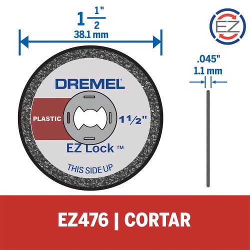 Disco de Corte para Plástico 38mm EZ Lock Ref.: EZ476 - Dremel