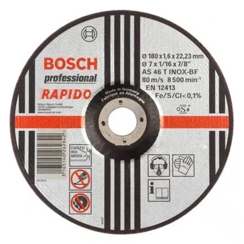 Disco de Corte Rápido 230 x 1.9 x 22.23mm - 2608600711 - Bosch