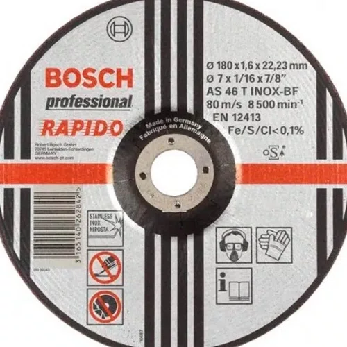 Disco de Corte Rápido 230 x 1.9 x 22.23mm - 2608600711 - Bosch