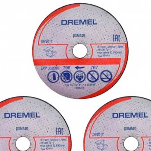Disco de Corte SAW-MAX METAL 77mm DSM510 com 3 - Dremel