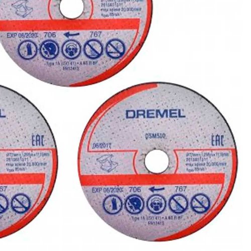Disco de Corte SAW-MAX METAL 77mm DSM510 com 3 - Dremel