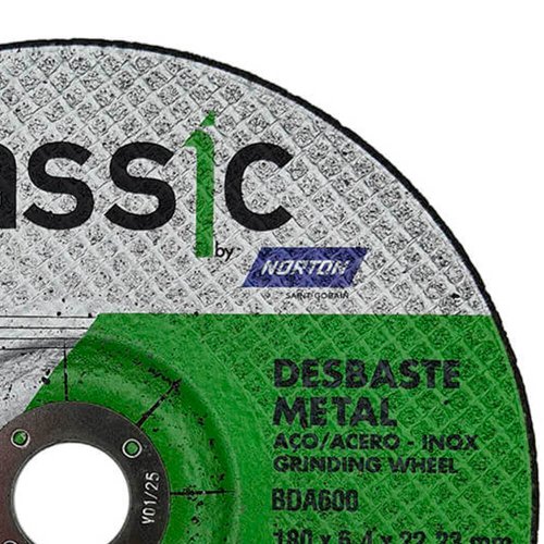 Disco de Desbaste BDA 600 - 180 x 6,4 x 22,23 - Norton