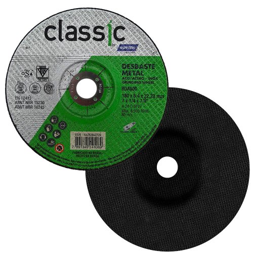 Disco de Desbaste BDA 600 - 180 x 6,4 x 22,23 - Norton
